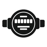 Water counter icon simple vector. Sewerage pipeline vector