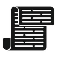 Folded newspaper icon simple vector. Web page vector