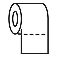 Roll paper icon outline vector. Tissue box vector