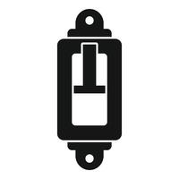 Breaker switch icon simple vector. Circuit box vector