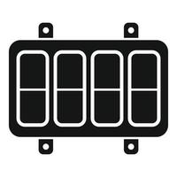 Electrician breaker icon simple vector. Circuit box vector