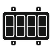 Electrician breaker icon simple vector. Circuit box vector