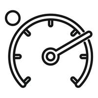 Speed dashboard icon outline vector. Car service vector