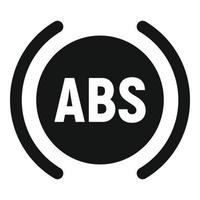 Car abs icon simple vector. Engine service vector