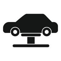 Car up stand icon simple vector. Auto service vector