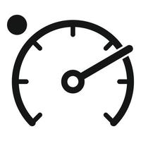 Speed dashboard icon simple vector. Car service vector