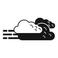 vector simple de icono nublado. nube de tiempo