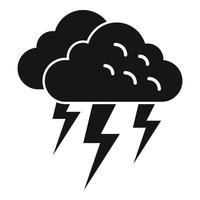 vector simple de icono de tormenta de verano. nube de lluvia