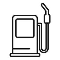 Fuel pistol icon outline vector. Vehicle oil vector