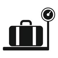 Airplane bag icon simple vector. Airline passenger vector