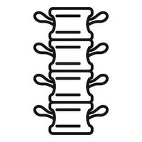 Spine pain icon outline vector. Physio massage vector