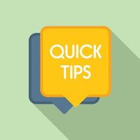 Helpful tip icon flat vector. Idea advice vector