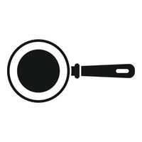 icono de utensilios de cocina vector simple. sartén al wok