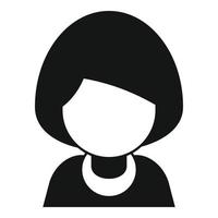 vector simple de icono de mujer adulta. vieja vida