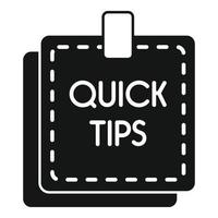 Tips icon simple vector. Idea advice vector