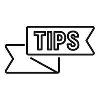 Success tip icon outline vector. Advice idea vector