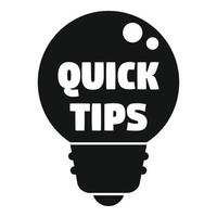 Text tip icon simple vector. Idea advice vector