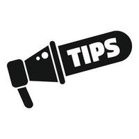 Success tip icon simple vector. Advice idea vector