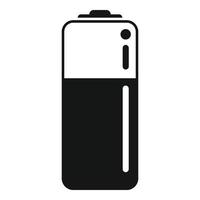 vector simple de icono de residuos de batería. reciclaje de basura