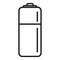 vector de contorno de icono de residuos de batería. reciclaje de basura