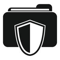 Secured database icon simple vector. Platform system vector