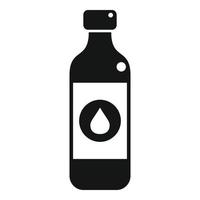 Water bottle icon simple vector. Body health vector
