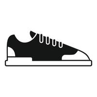 vector simple de icono de zapatos deportivos. cuerpo en forma