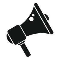 Megaphone database icon simple vector. Customer data vector