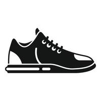 vector simple de icono de zapatos deportivos. ejercicio físico