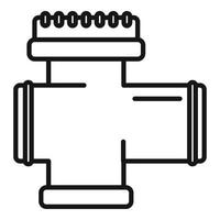 Sewage pipe icon outline vector. Drain system vector