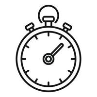 Sport stopwatch icon outline vector. Active fitness vector