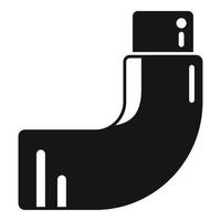 Corner pipe icon simple vector. Plumbing pipeline vector