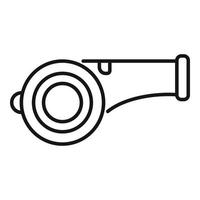 Sport whistle icon outline vector. People run vector