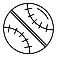 Baseball ball icon outline vector. Healthy sport vector