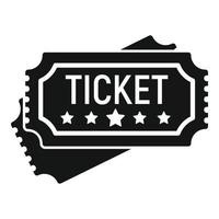 Lucky ticket icon simple vector. Chinese fortune vector