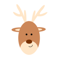 Cute simple deer illustration png