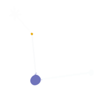 illustration d'art de ligne de constellation d'étoiles png