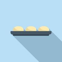Roll dough icon flat vector. Pastry baking vector