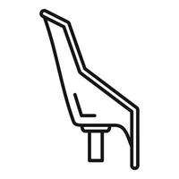 vector de contorno de icono de asiento de bebé de paseo. niño de familia