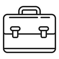 Study briefcase icon outline vector. Degree education vector