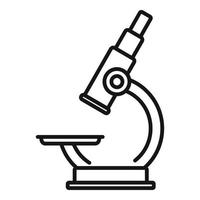 School microscope icon outline vector. University study vector