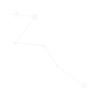 Star constellation line art illustration png