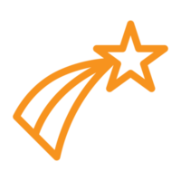 conception d'icône étoile pour le thème de l'élément de conception de l'espace png