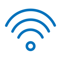 Wi-Fi connection icon design for web interfaces and applications png