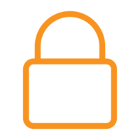 Padlock icon design for web interfaces and applications png