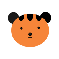 carino tigre personaggio illustrazione design png