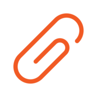 Paper clip icon design for web interfaces and applications png