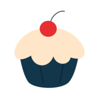 söt enkel muffin illustration png