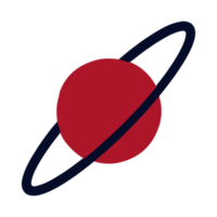 ilustración de planeta simple para elemento de diseño png