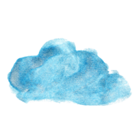 aquarellwolkenform transparent. handgezeichnete Wolke png